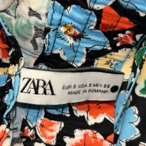 ZARA Woman Floral Print Jogger Pants | Size S | Boho Style - Picture 10 of 11